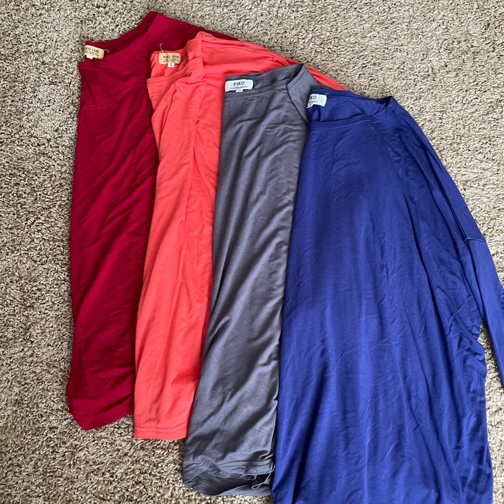 Bundle of 4 Piko shirts